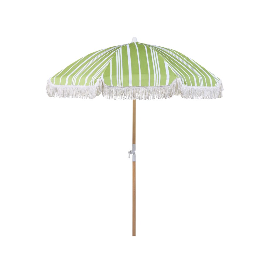 Parasol ogrodowy ⌀ 150 cm zielony z białym MONDELLO