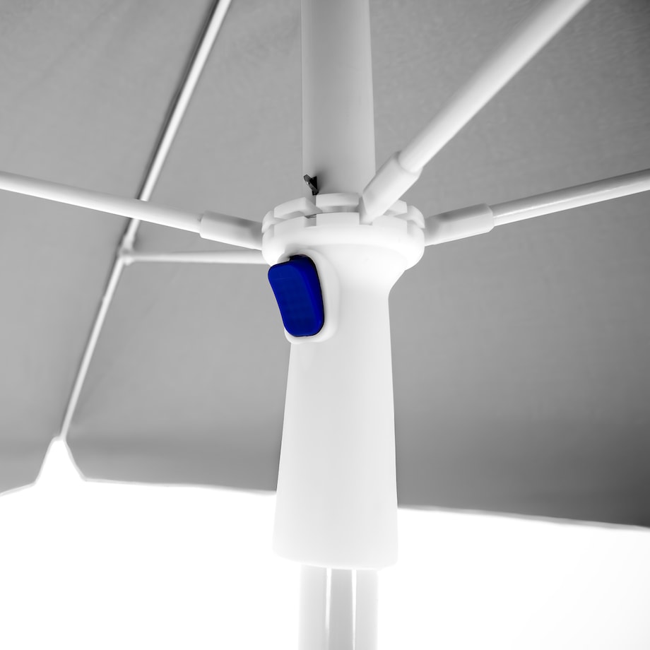 Parasol OGRODOWY plażowy UCHYLNY mocny średnica 200 cm łamany z uchwytem