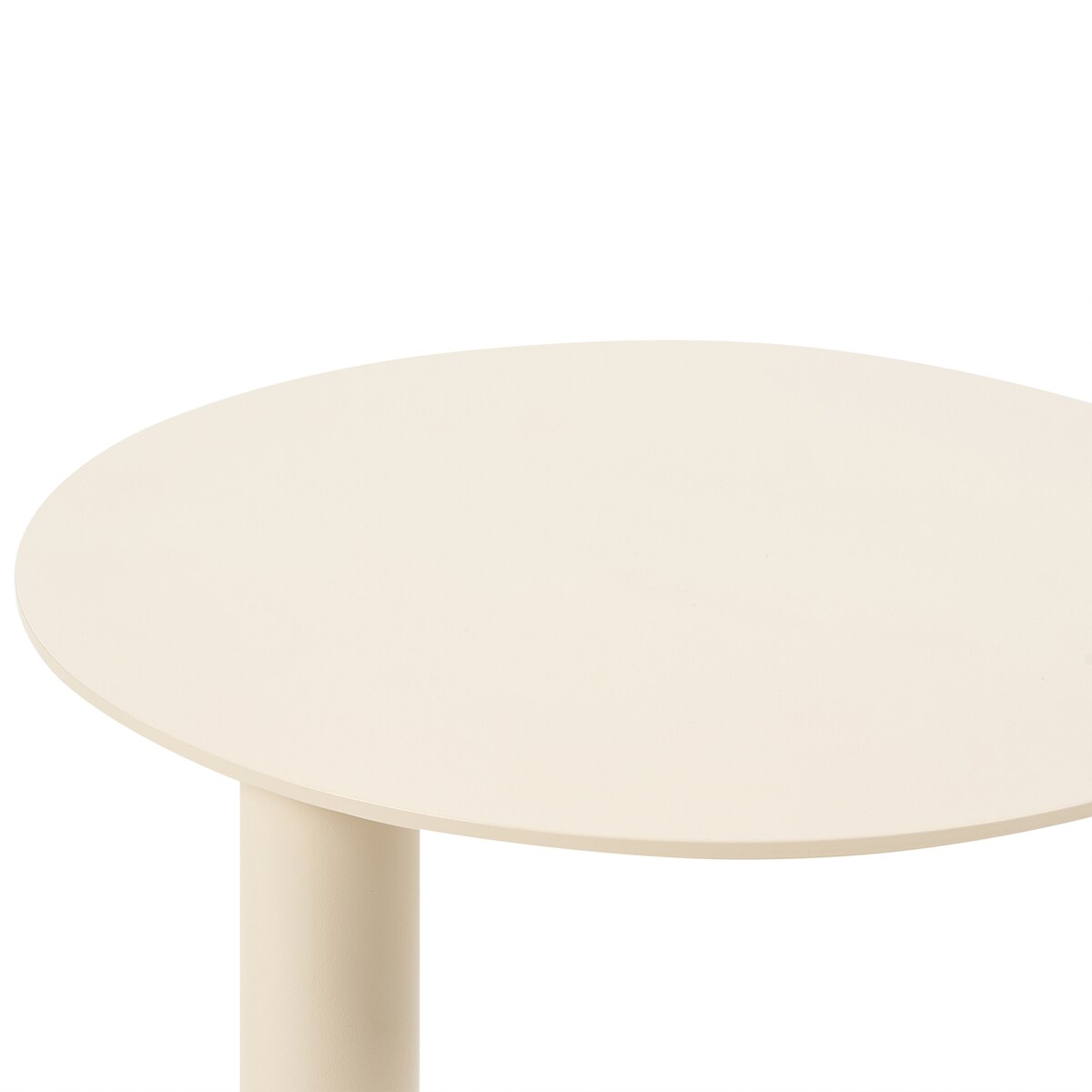 Stolik pomocniczy ogrodowy VENTURINA 40 cm 40 cm Metal Beżowy