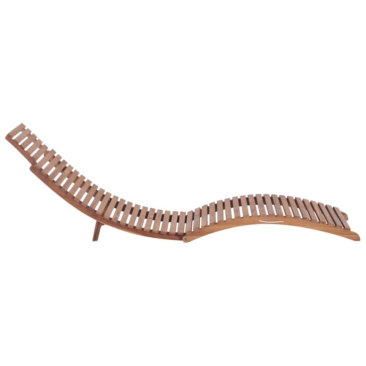 vidaXL Składane leżaki, 2 szt., lite drewno tekowe