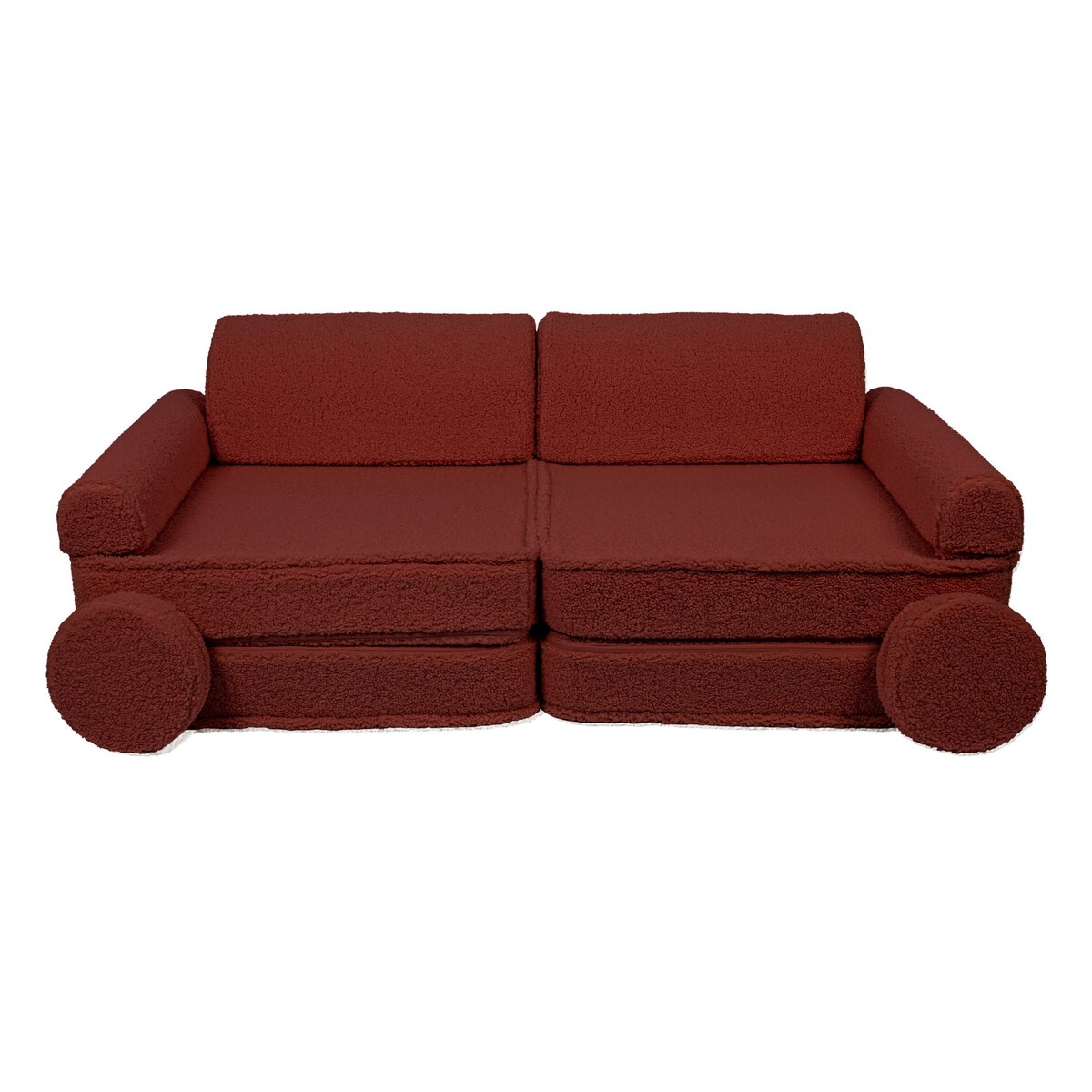 Piankowa Sofa Modułowa dla Dzieci - Sofa do Pokoju Dziecięcego, Aesthetic, Brązowa