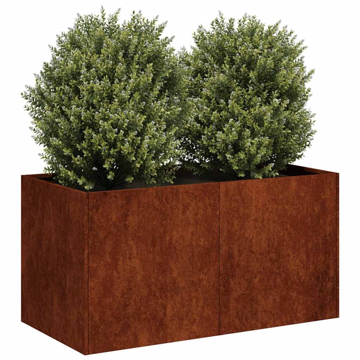 vidaXL Doniczka Rusty 80x40x40 cm Stal nierdzewna