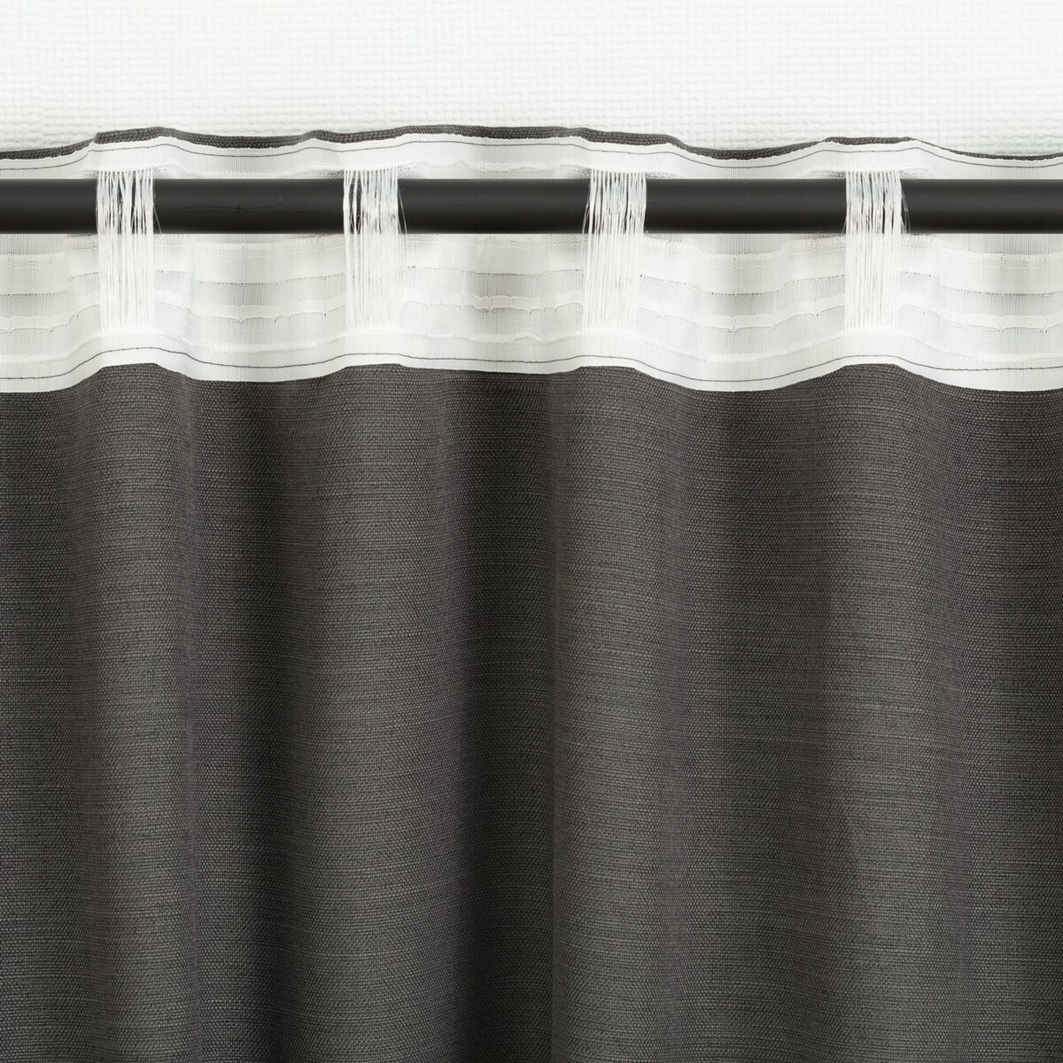 Zasłona BASIC na taśmie marszczącej 140x280cm łupkowo-szary 1szt. 140x280 szary