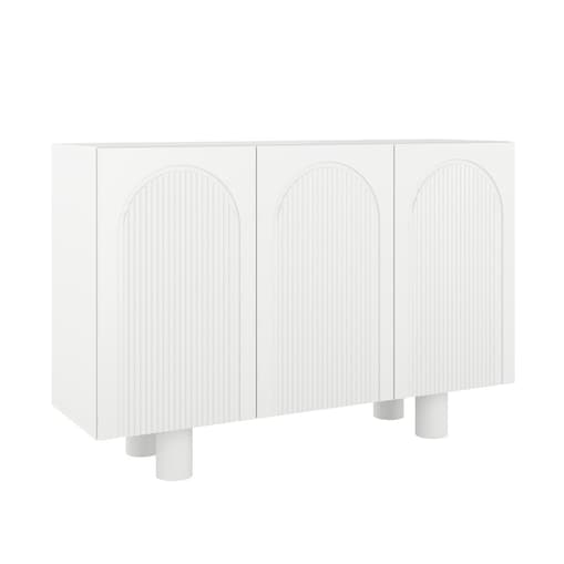 Biała komoda z łukami Skandica RITA / szer. 135 cm