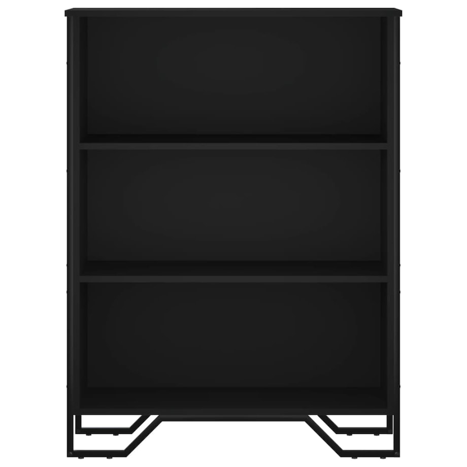 vidaXL Regał, czarny, 80x31x106 cm, materiał drewnopochodny