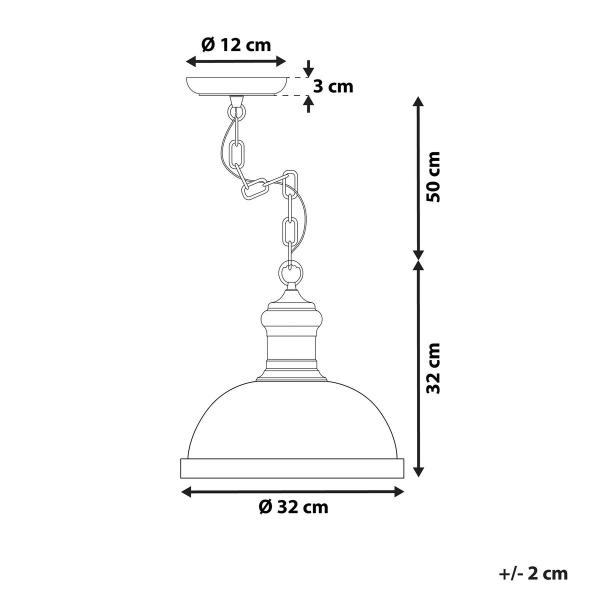 Lampa wisząca DIDESSA Metal Niebieski