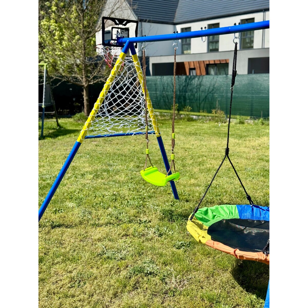 4 w 1 Huśtawka ogrodowa JUMI podwójna dla dzieci bujana