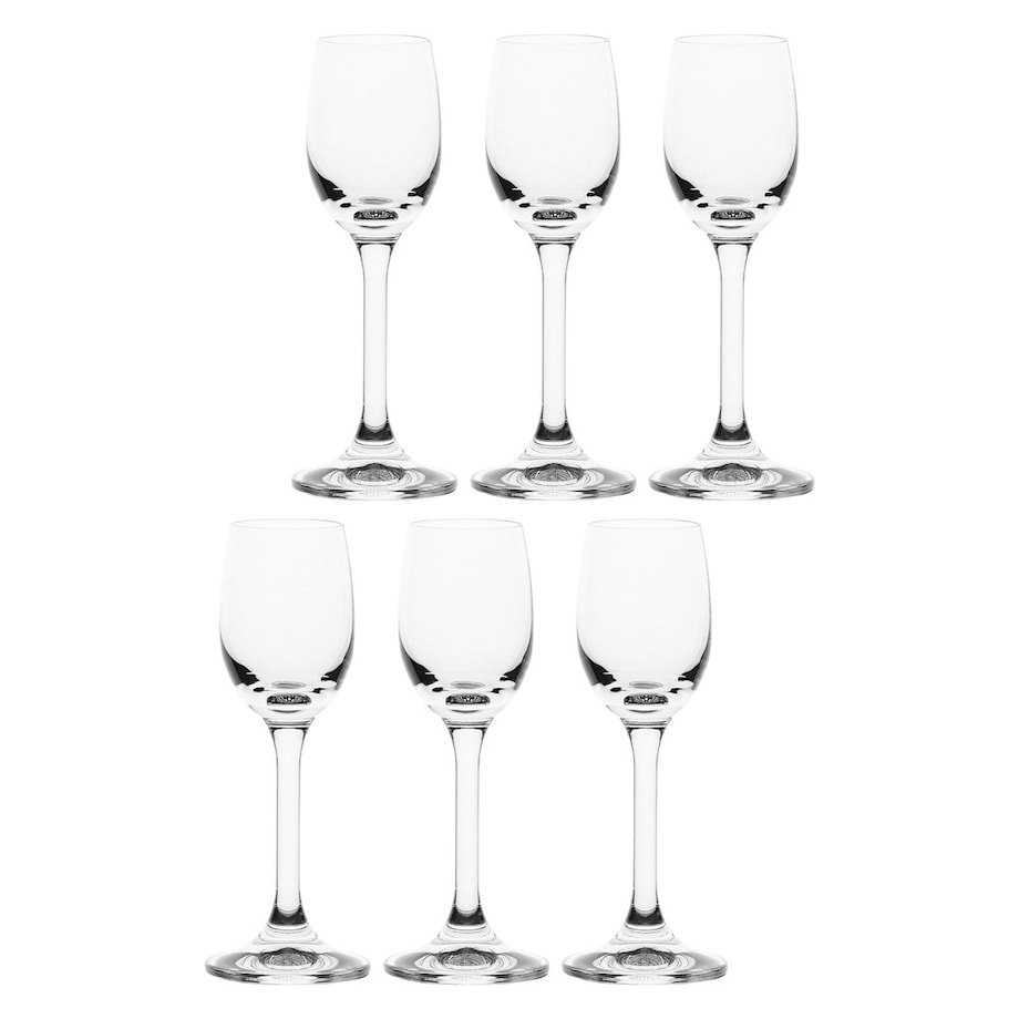 Zestaw 6 kieliszków do likieru Novello - Przezroczysty, 65 ml