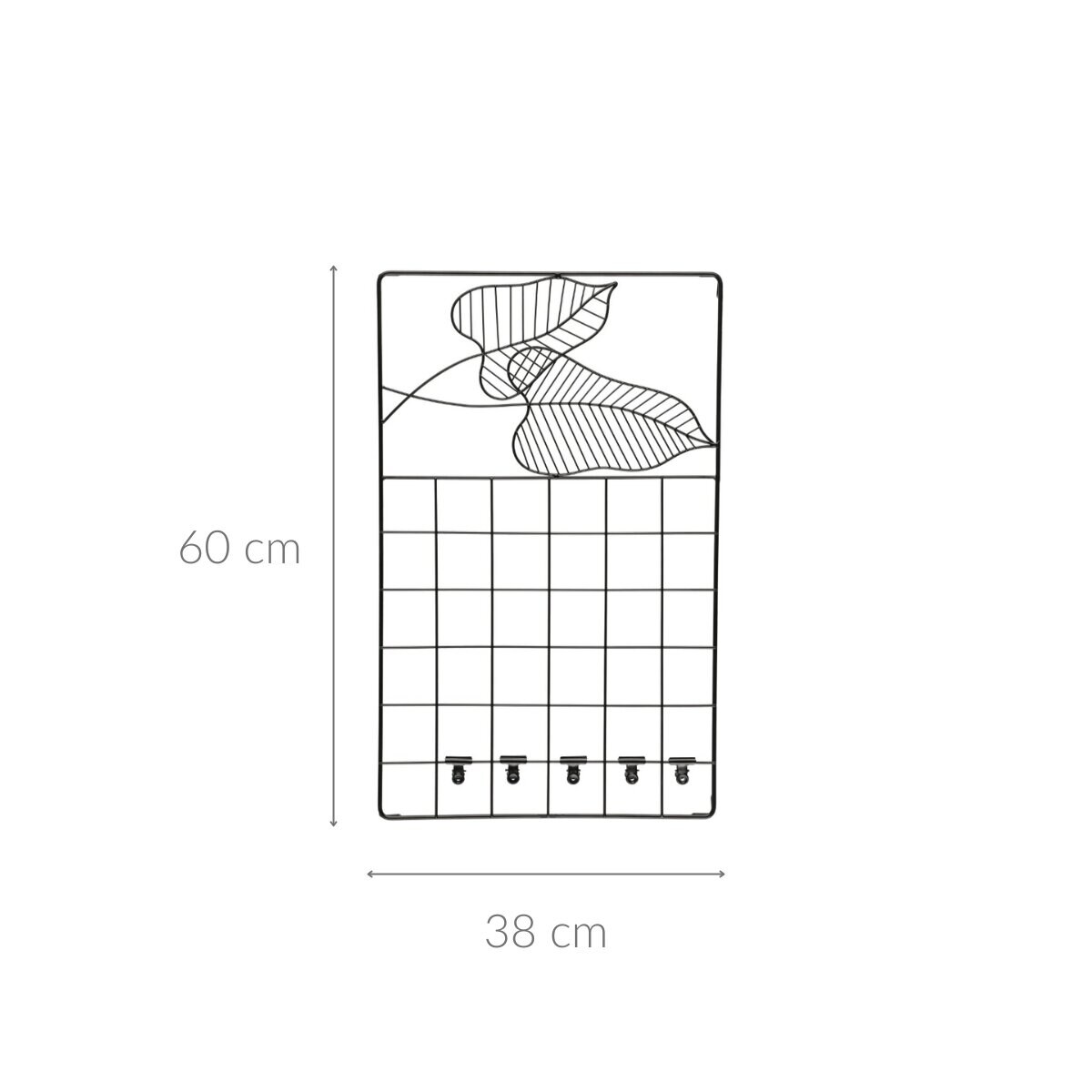 Metalowa tablica krata na notatki, 38 x 60 cm