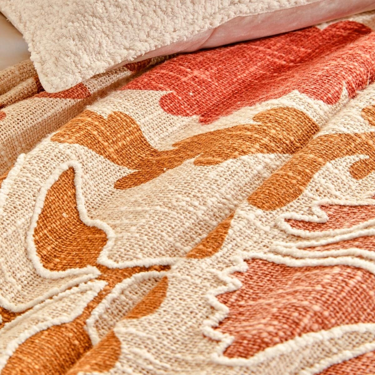 Narzuta bawełniana, terracotta, 240x260 cm, Sienna