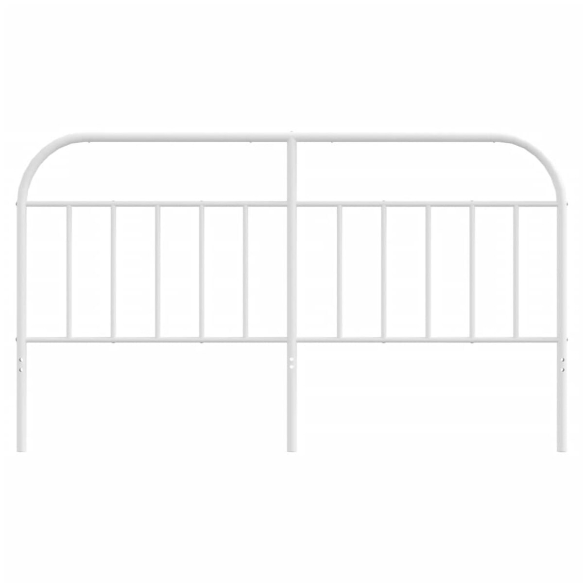 vidaXL Metalowe wezgłowie, białe, 160 cm