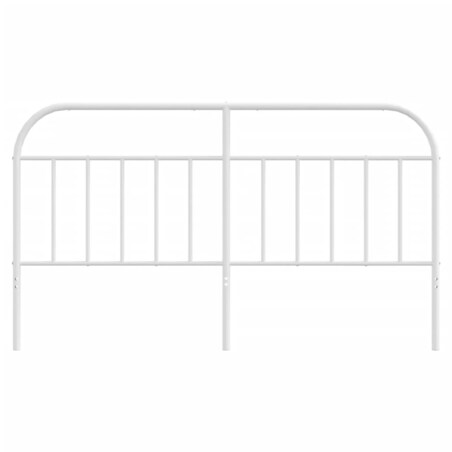 vidaXL Metalowe wezgłowie, białe, 160 cm
