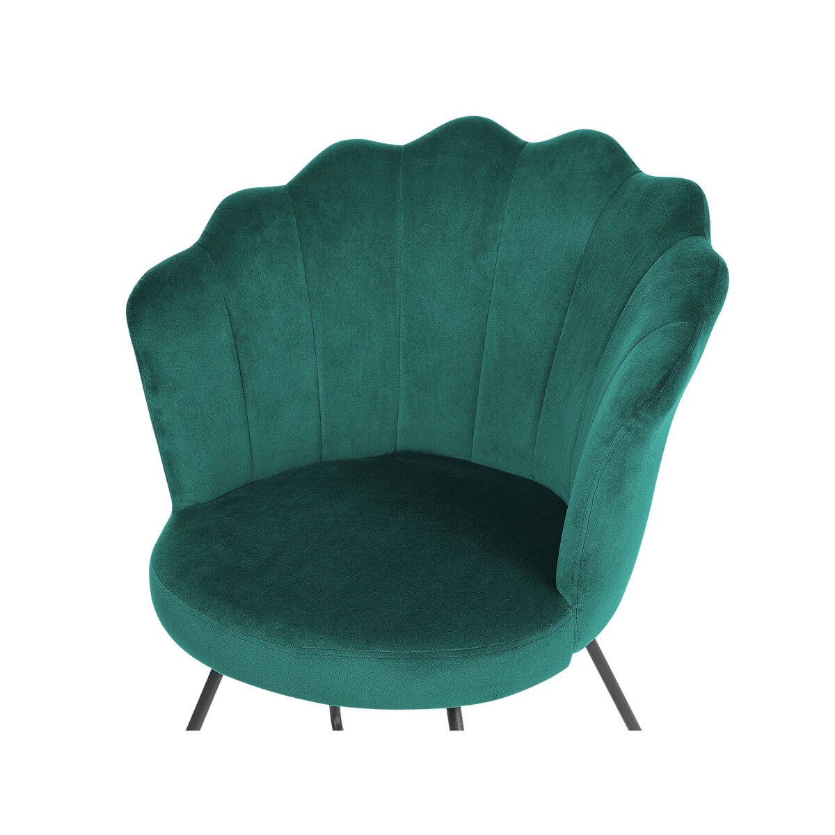 Fotel welurowy zielony LOVELOCK