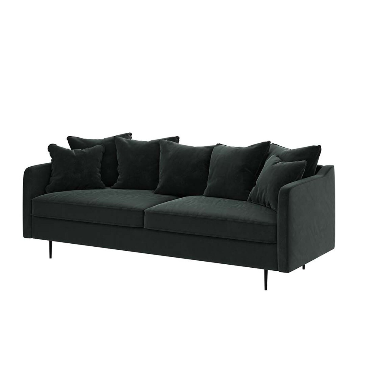 Esme 3-osobowa sofa - ciemnoszara