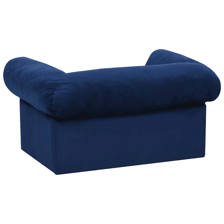 vidaXL Sofa dla psa, z szufladą, niebieska, 75x50x38 cm, pluszowa