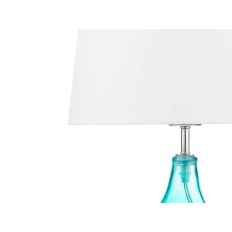 Lampa stołowa szklana niebieska ERZEN