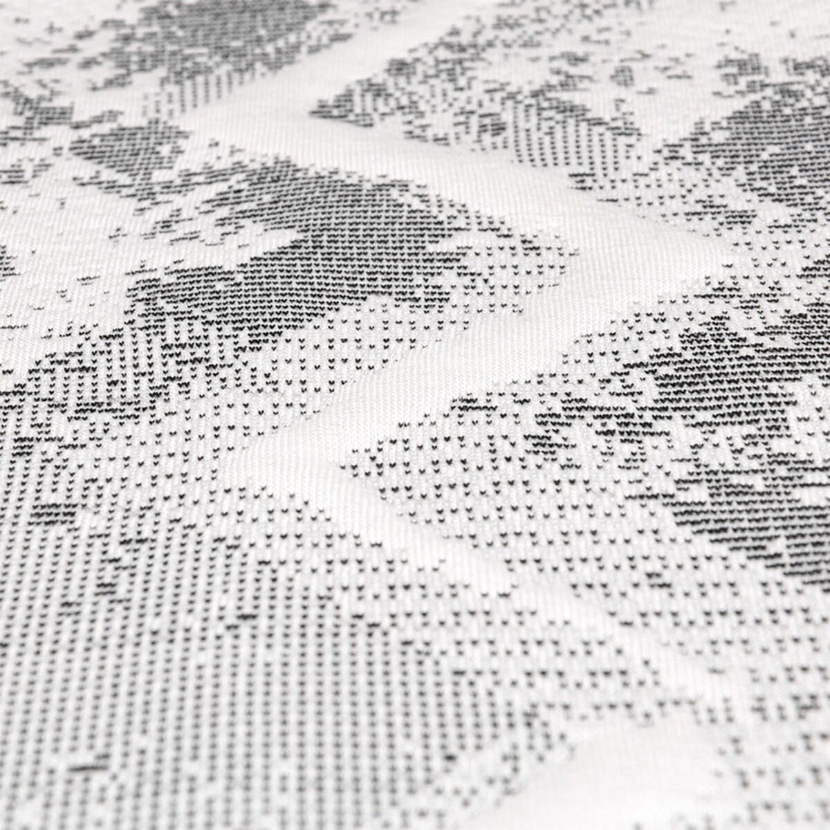 Narzuta na łóżko 200x240 szara białe zygzaki