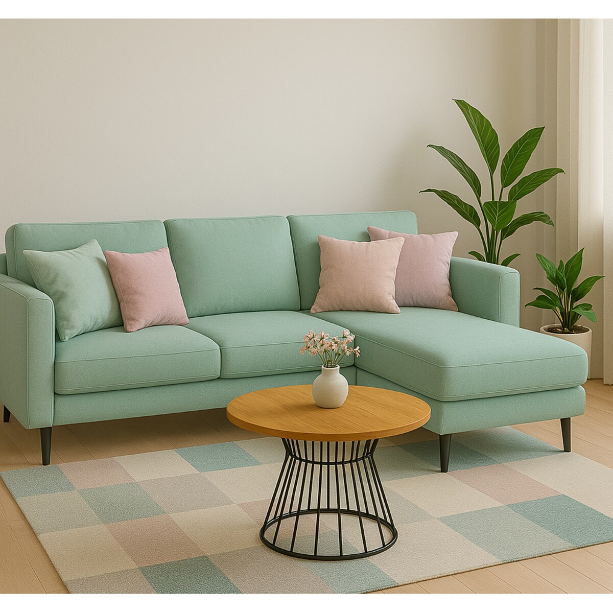 Stolik kawowy LEO drewniany blat, metalowa podstawa- dąb craft złoty