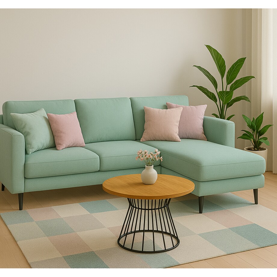 Stolik kawowy LEO drewniany blat, metalowa podstawa- dąb craft złoty