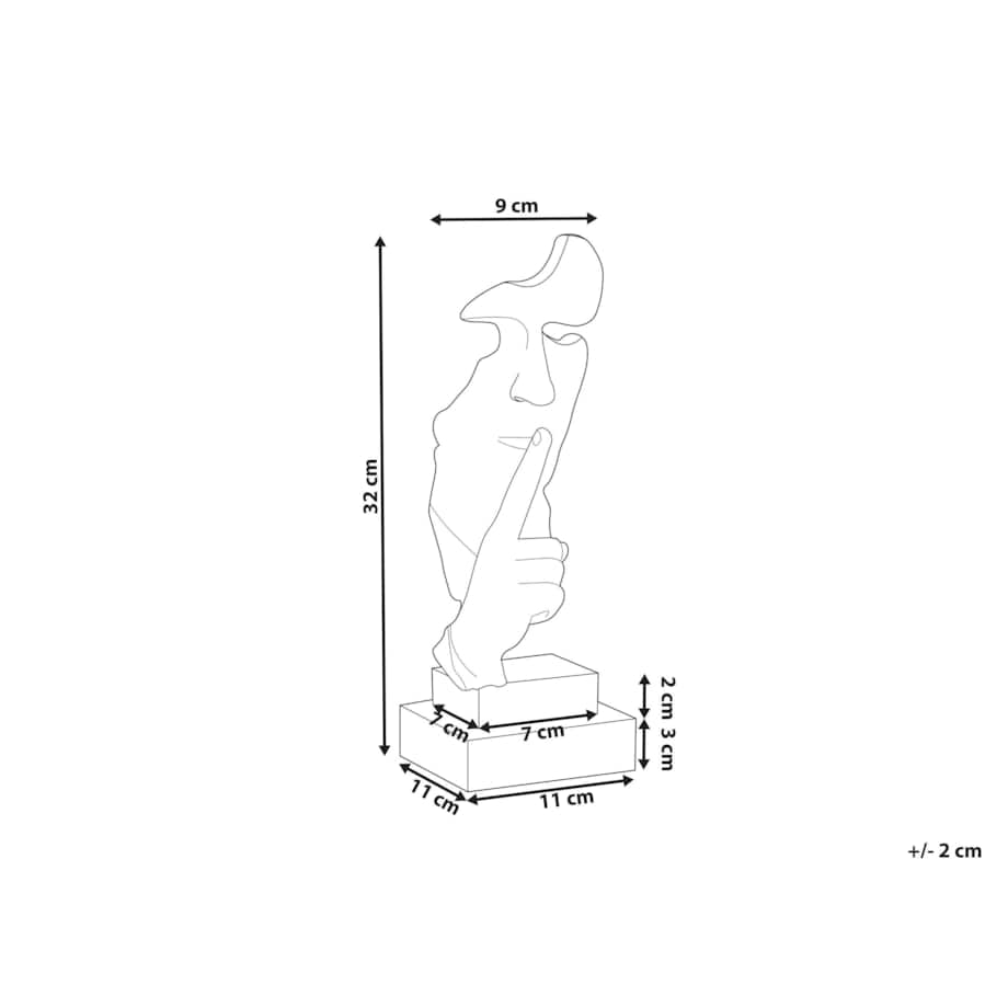 Figurka dekoracyjna biała RAAHE