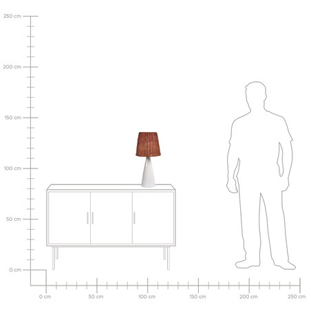 Lampa stołowa MADURU Ceramika Biały