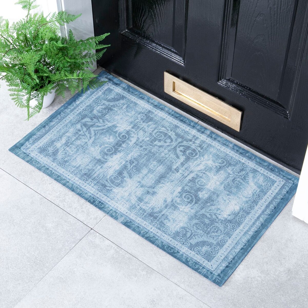 Wycieraczka Faded Blue Persian Style Indoor & Outdoor (- 70 x 40 cm)
