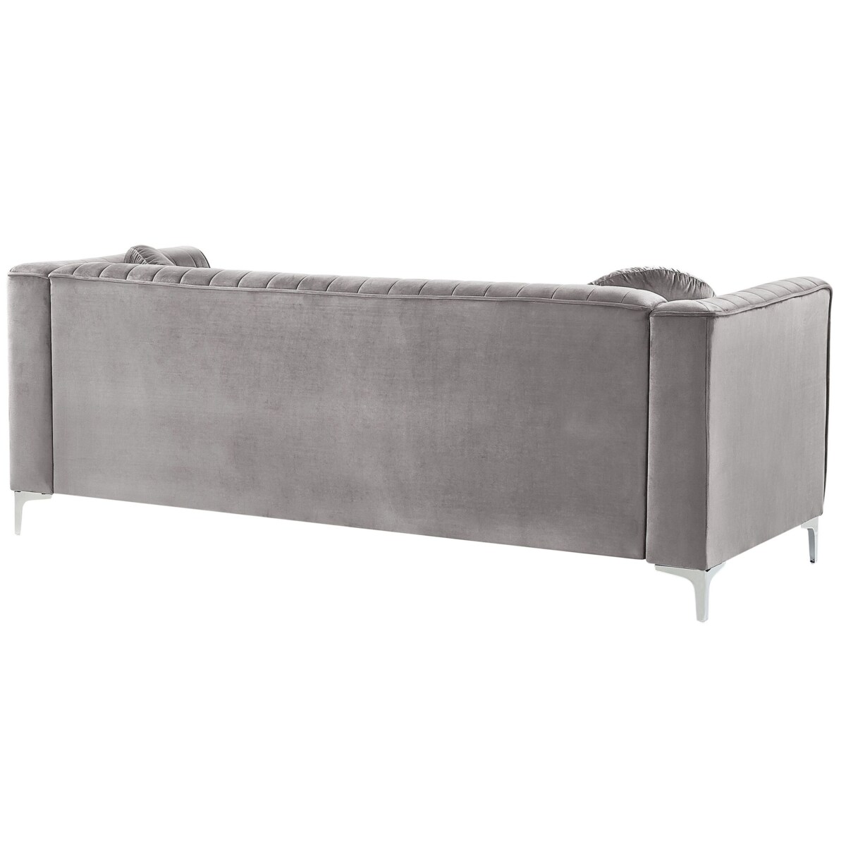 Narożnik welurowy lewostronny szary TIMRA