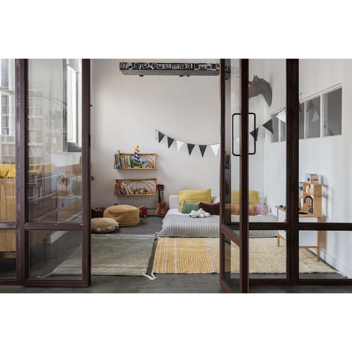 Dywan Bawełniany Twin Vintage Blue 120x160 cm Lorena Canals