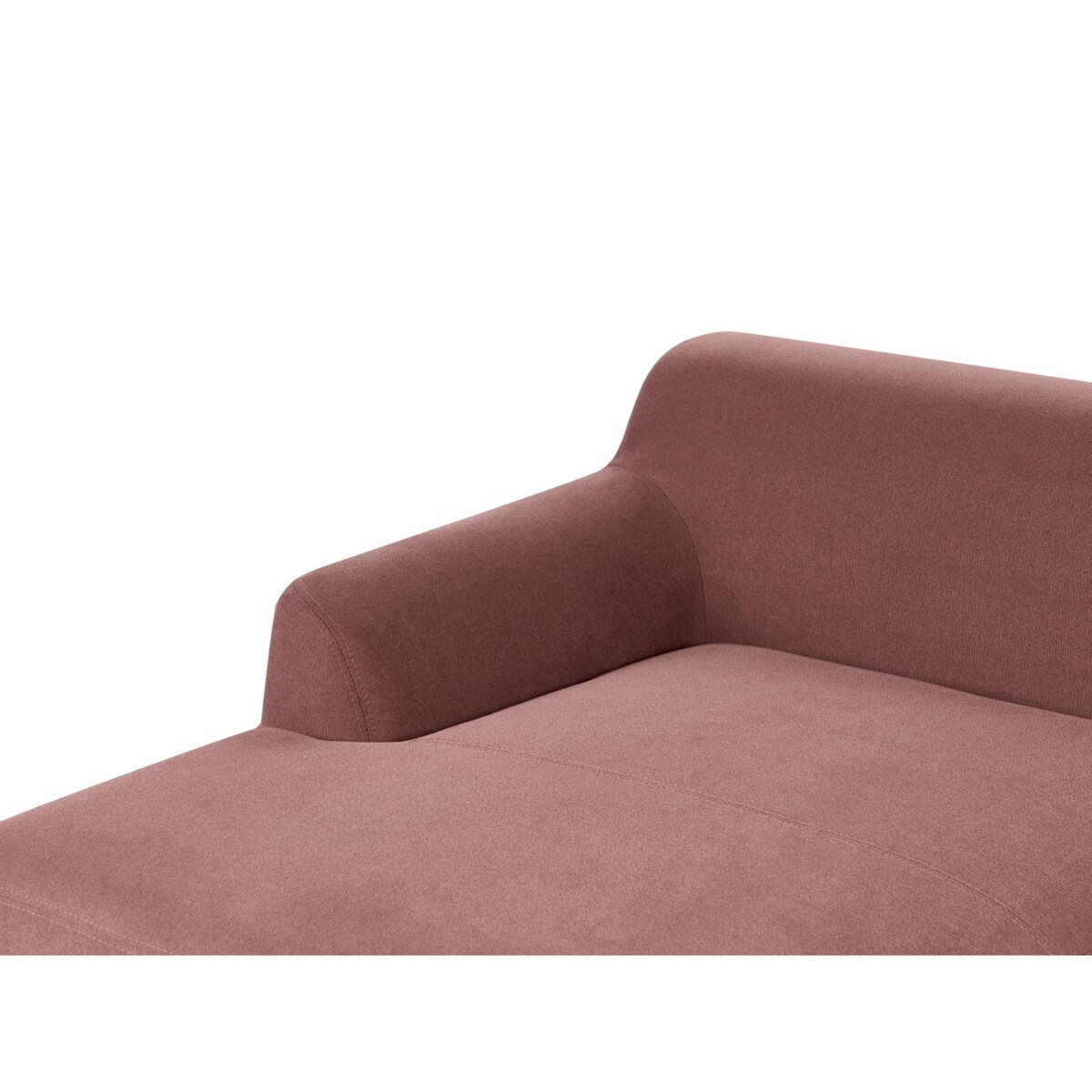 Sofa narożna prawostronna SOSJO Burgundowy Tkanina Prawostronny