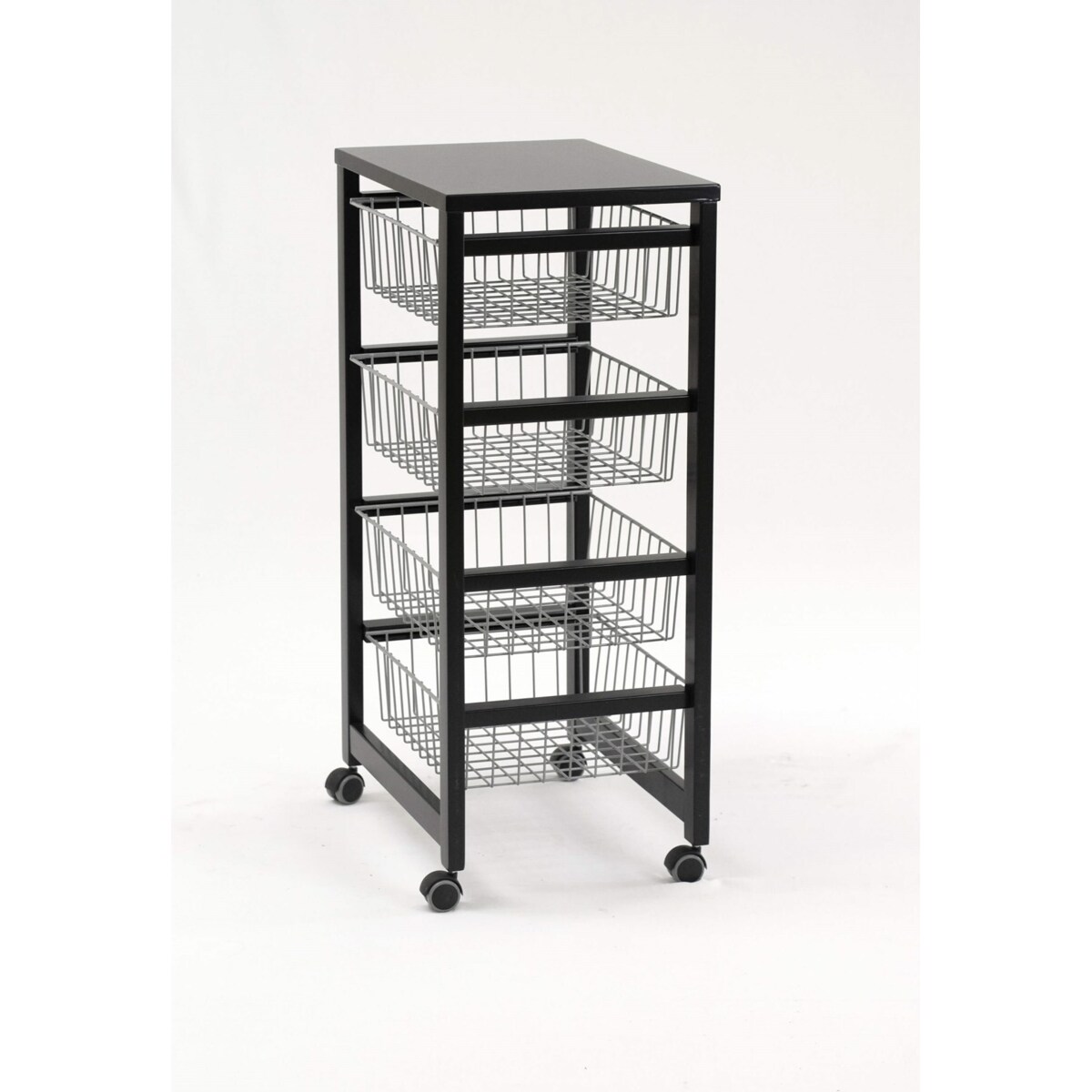 ARREDAMENTI GINGERONE Wózek kuchenny - 83 x 46 cm, Czarny