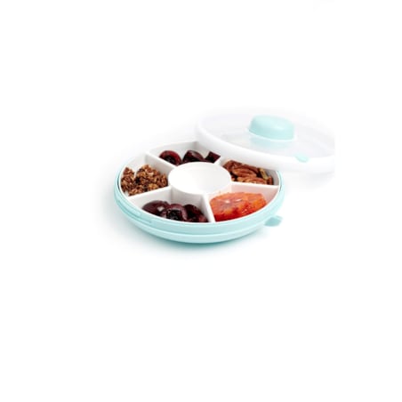 GOBE SNACK SPINNER pojemnik na przekąski, Macaron Blue
