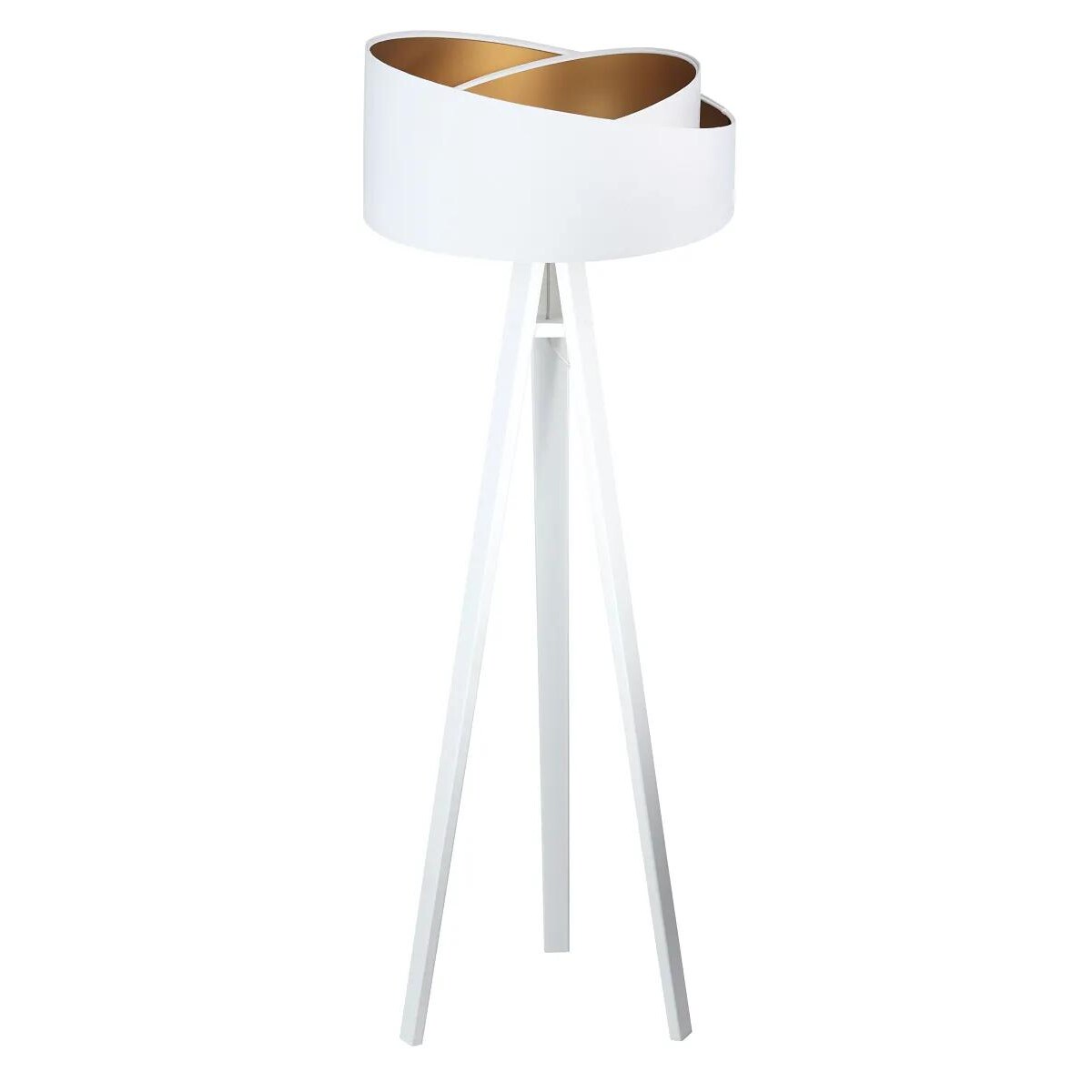 Lampa stojąca GEMSTONE biała/złota