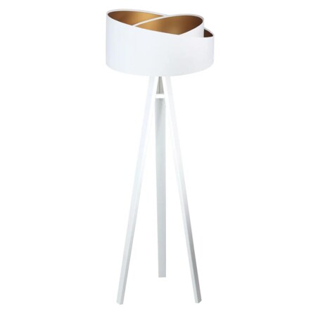 Lampa stojąca GEMSTONE biała/złota