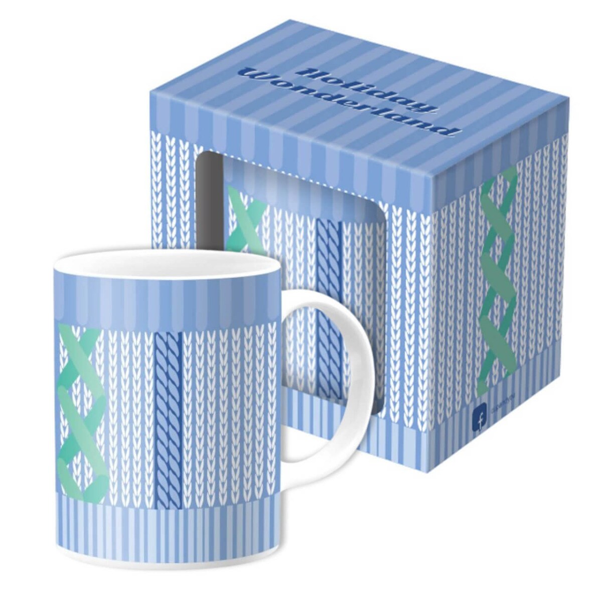 Kubek ceramiczny 300ml HOLIDAY WONDERLAND - prezent upominek na Boże Narodzenie, święta, na Mikołaja, podarunek na zimę