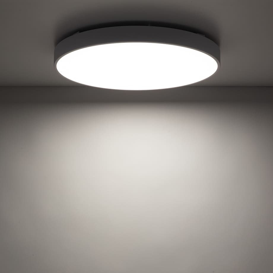 Lampa Sufitowa Łazienkowa Tk Lighting Velis Biały Plafon Led 40W Ip54 Zmienna Barwa, Ściemniany