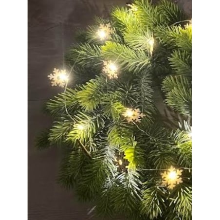 Lampki Led Na Choinkę Drucik Na Baterię Śnieżynki