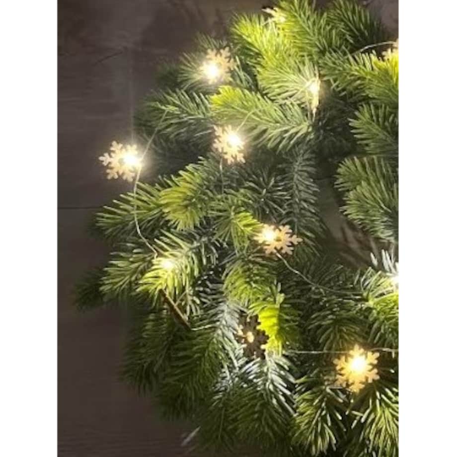 Lampki Led Na Choinkę Drucik Na Baterię Śnieżynki