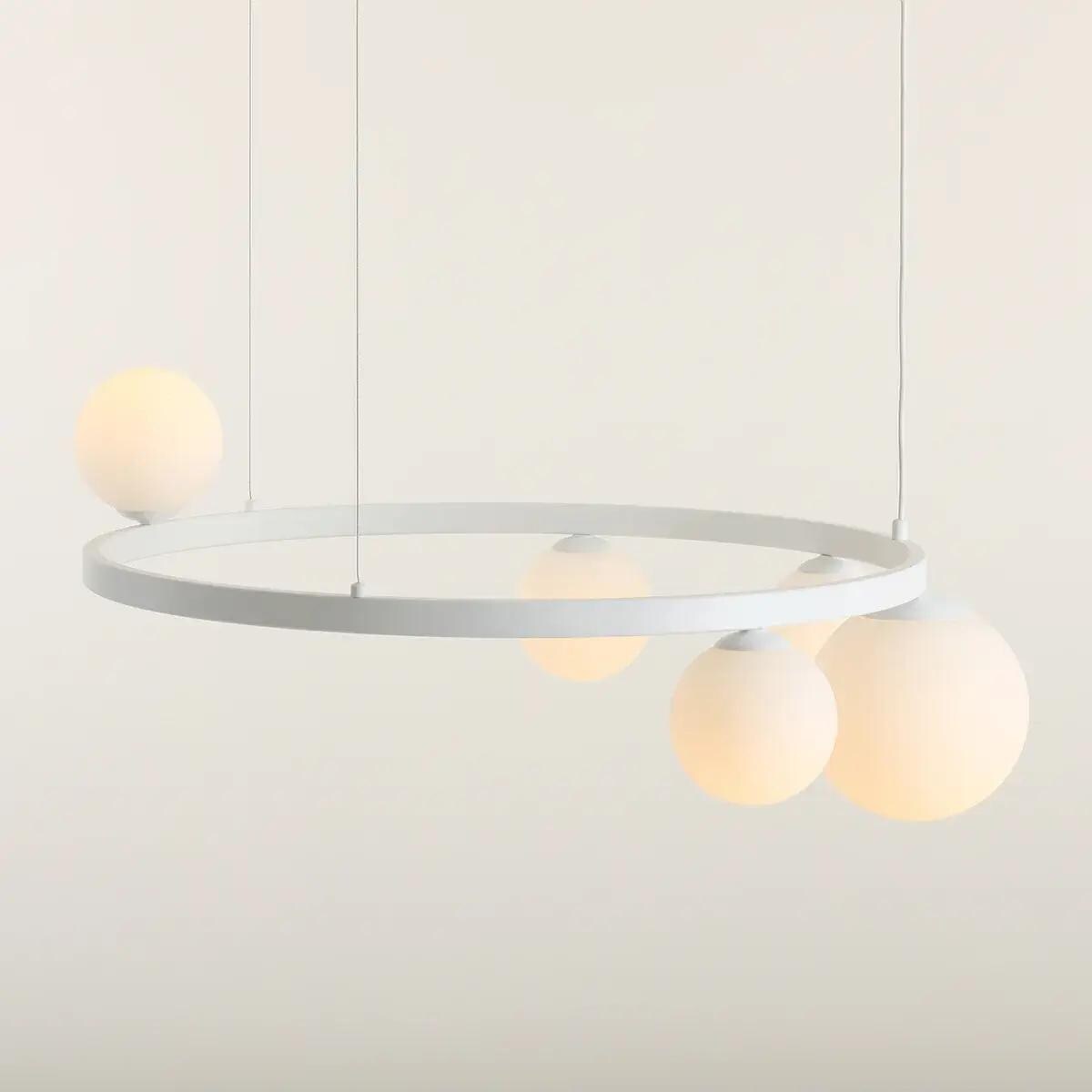 Okrągła lampa zwieszana Garda 1099F_R Aldex molekuły biały