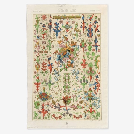 Lniany ręcznik kuchenny - Moyen age