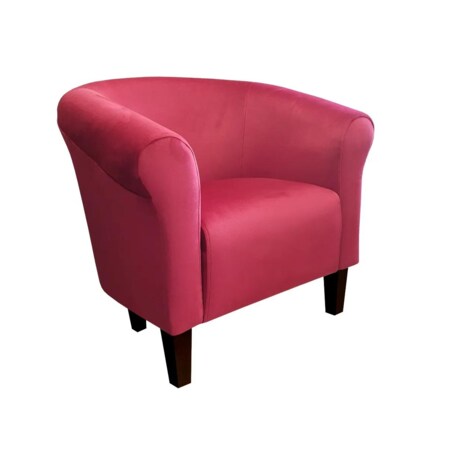 Fotel DRAWA 1 VELVET bordowy