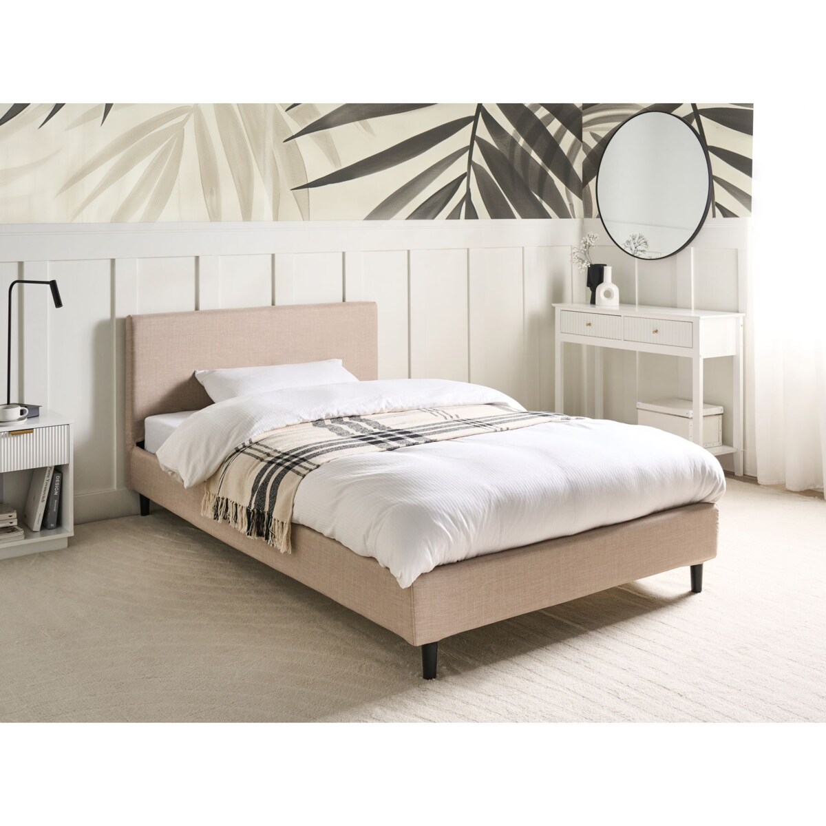 Łóżko FITOU 120 x 200 cm Beżowy
