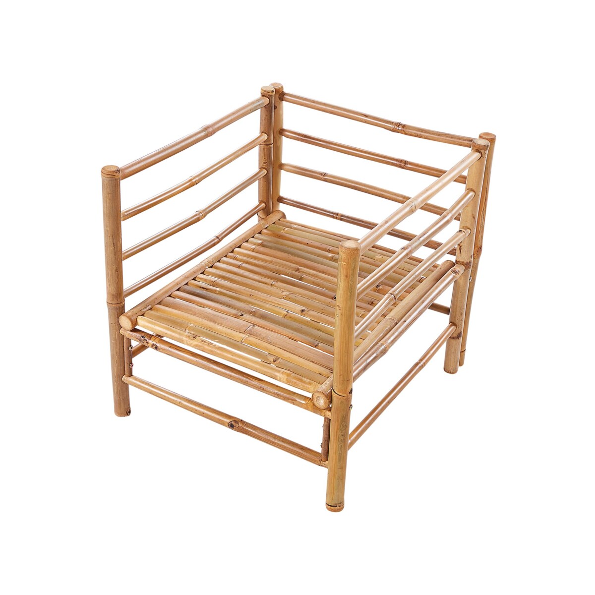 Zestaw ogrodowy ze stolikiem dla 6 osób CERRETO Drewno bambusowe Złamana biel