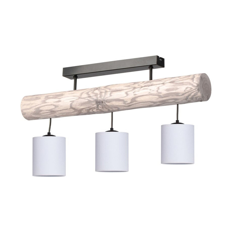 Drewniana Lampa Sufitowa BRITOP Lighting 3xE27 Max.25W Drewno Sosnowe Szare FSC z Dodatkiem Bieli, 1 szt.