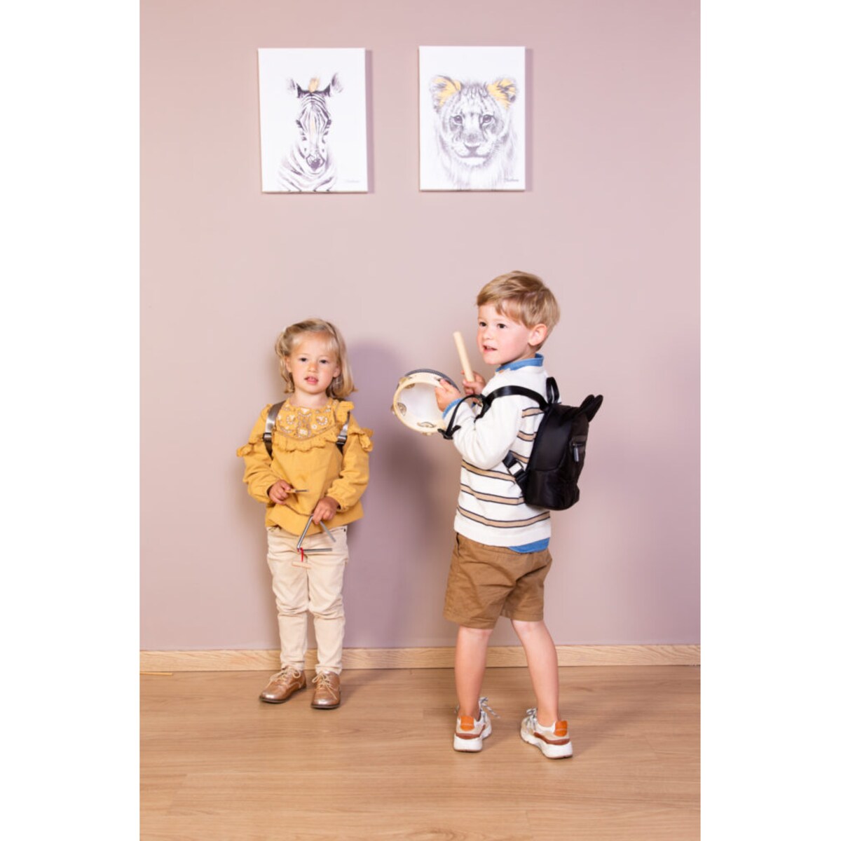 Childhome Plecak dziecięcy My first bag Pikowany Czarny