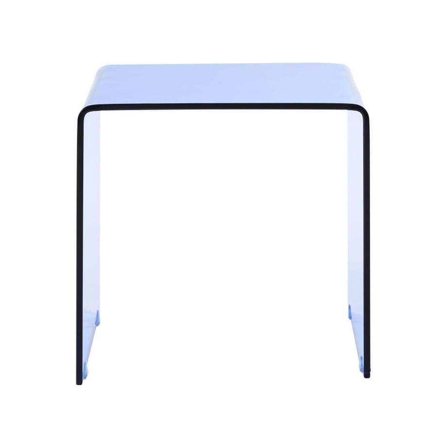 Zestaw 2 stolików pomocniczych KENDALL Szkło hartowane Niebieski