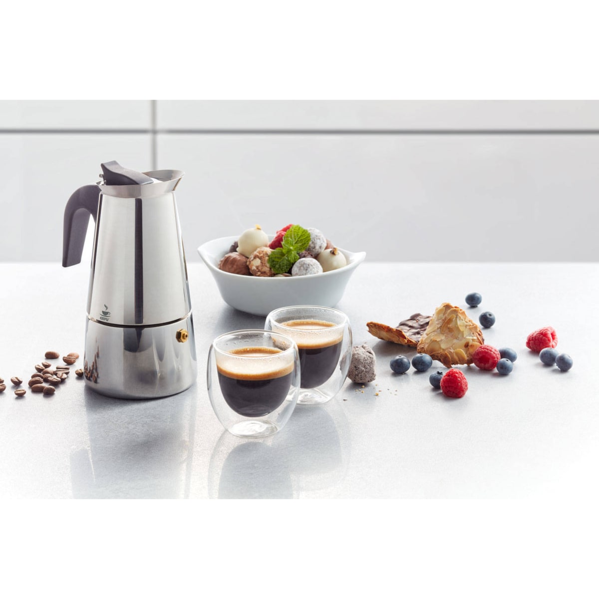 Kawiarka o pojemności 4 filiżanek, dzbanek ze stali nierdzewnej do kawy