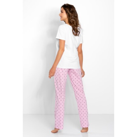 Piżama Flawless White-Pink, XL