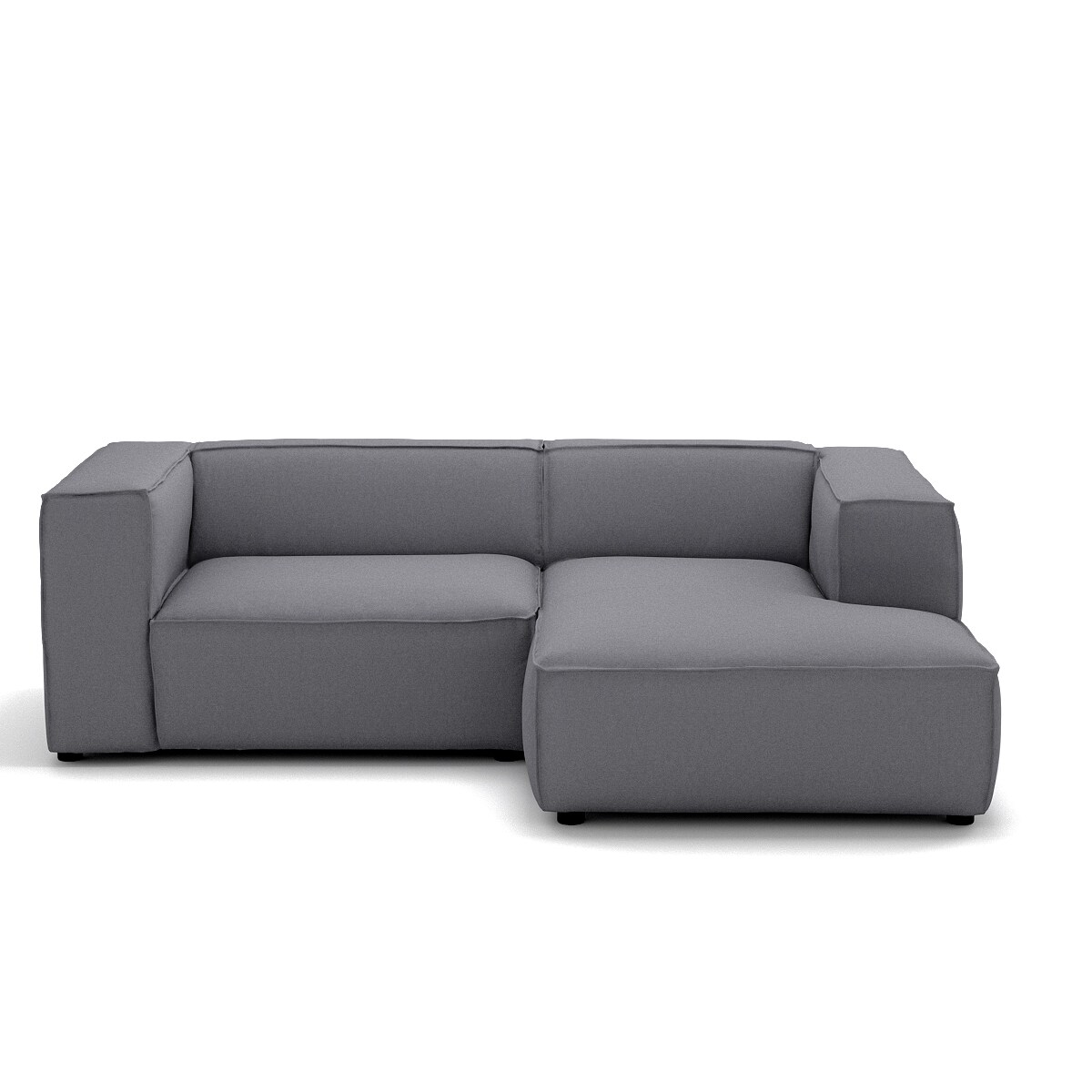 Narożnik 4 osobowy prawy Modularis - Szary Welur