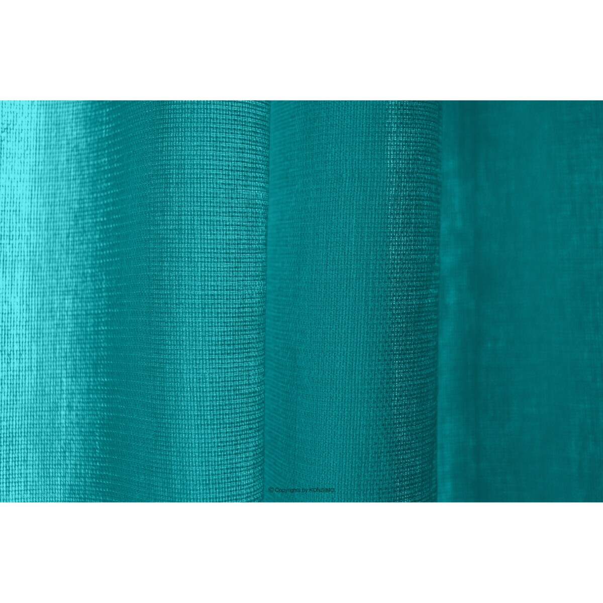 Konsimo LUTES Zasłona, turkusowy