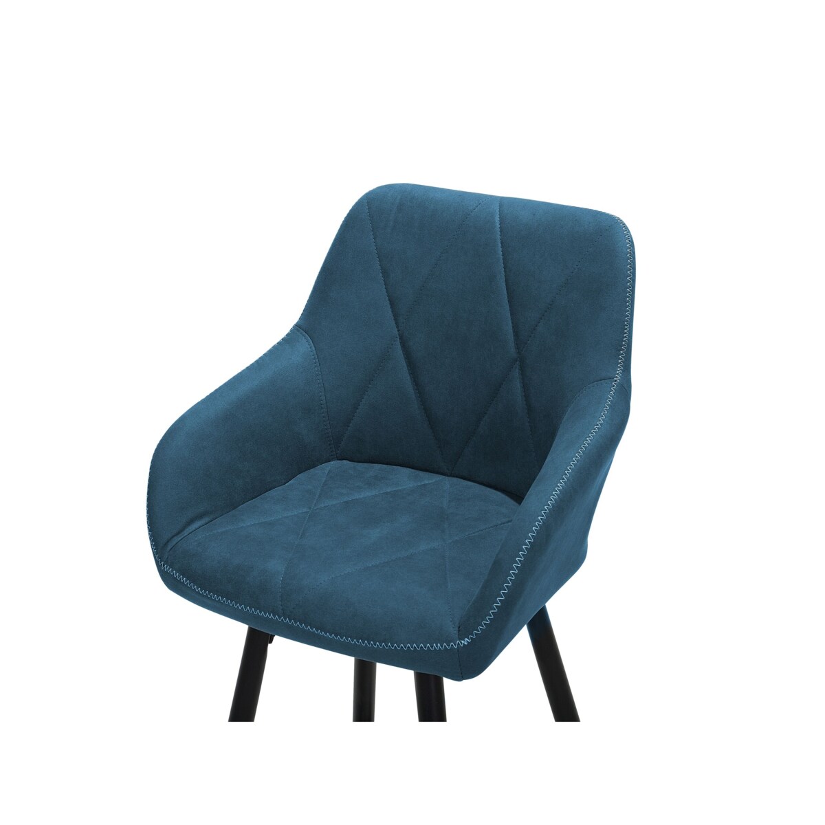 Zestaw 2 krzeseł barowych niebieski DARIEN